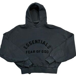Essentials Fear of God Black Pullover Hoodie